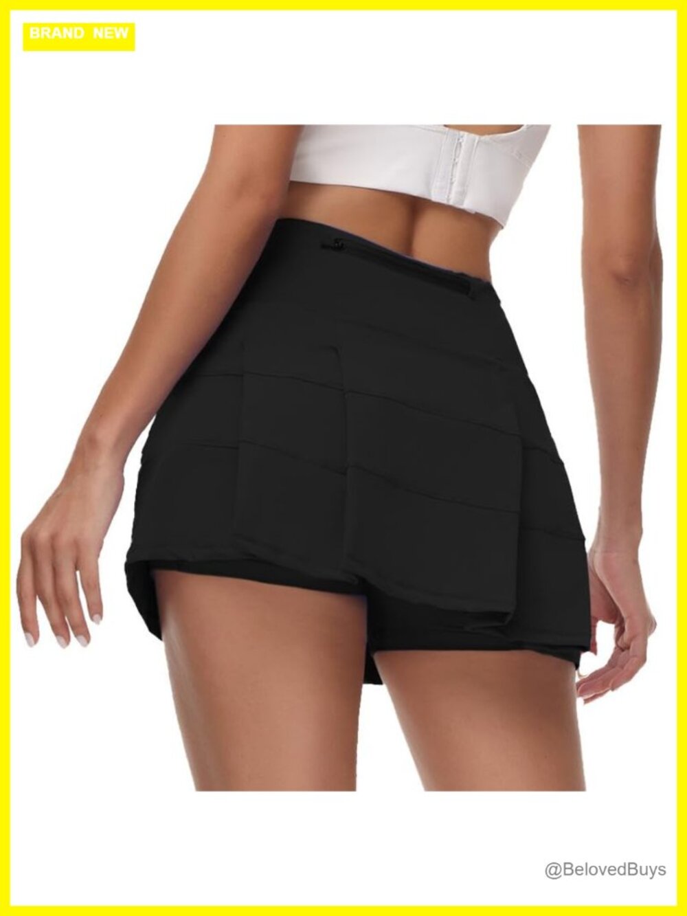 Pleated High Waisted Tennis Skort with Pockets Athletic Golf Skirt